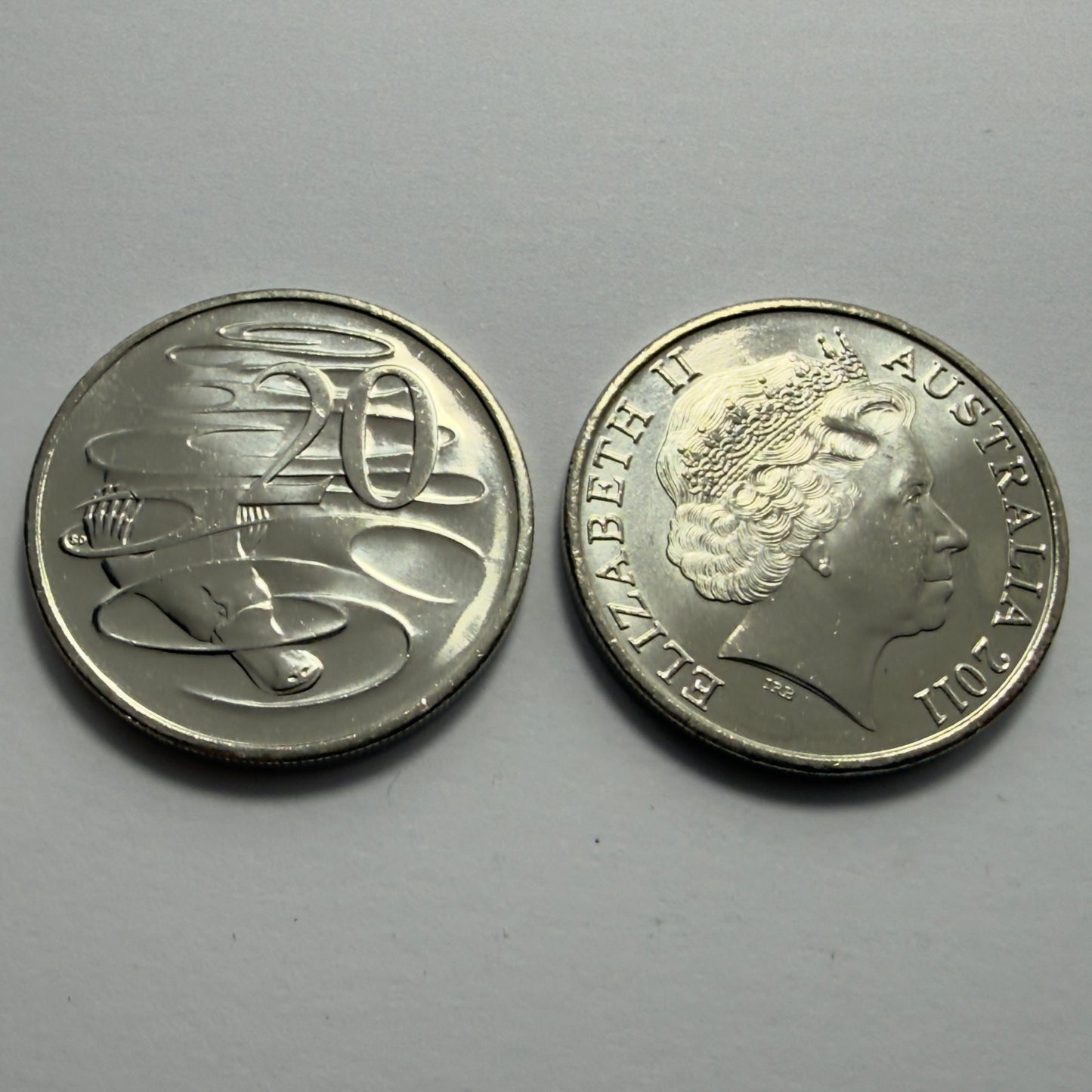 2011 20 Cent Coin - Uncirculated - Twenty Cent 20c - Platypus - comes in 2x2