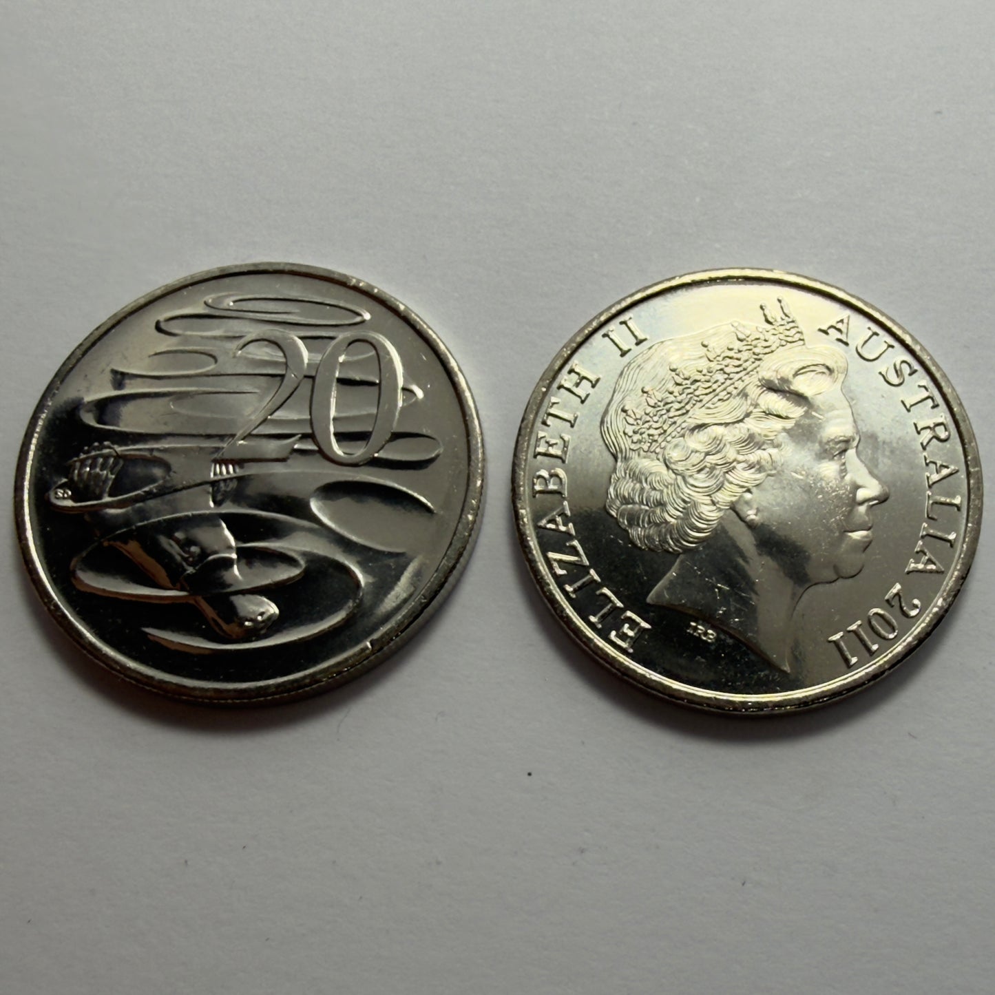 2011 20 Cent Coin - Uncirculated - Twenty Cent 20c - Platypus - comes in 2x2