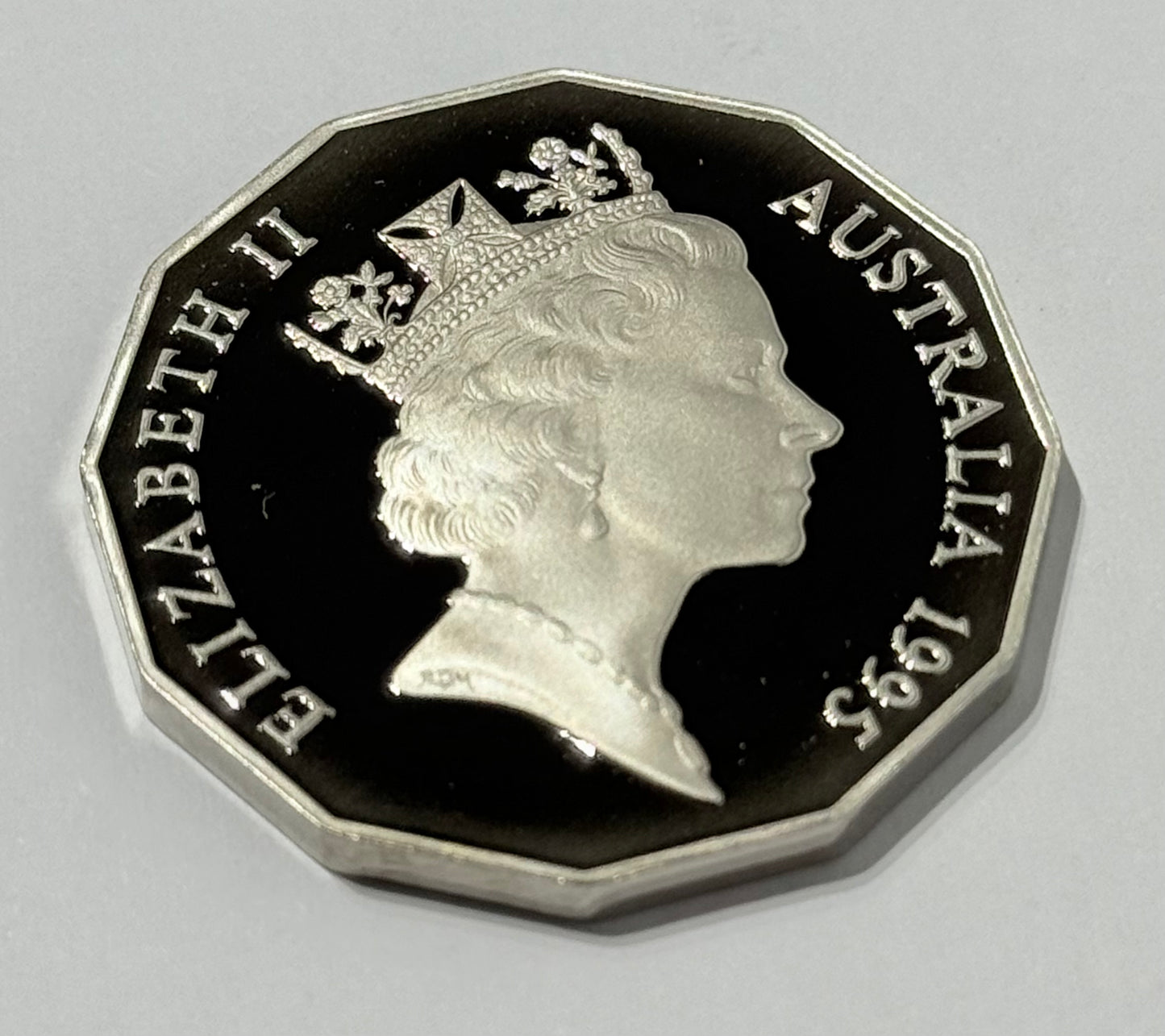 1995 50 Cent Proof Coin - Weary Dunlop Fifty Cent Proof - comes in 2x2