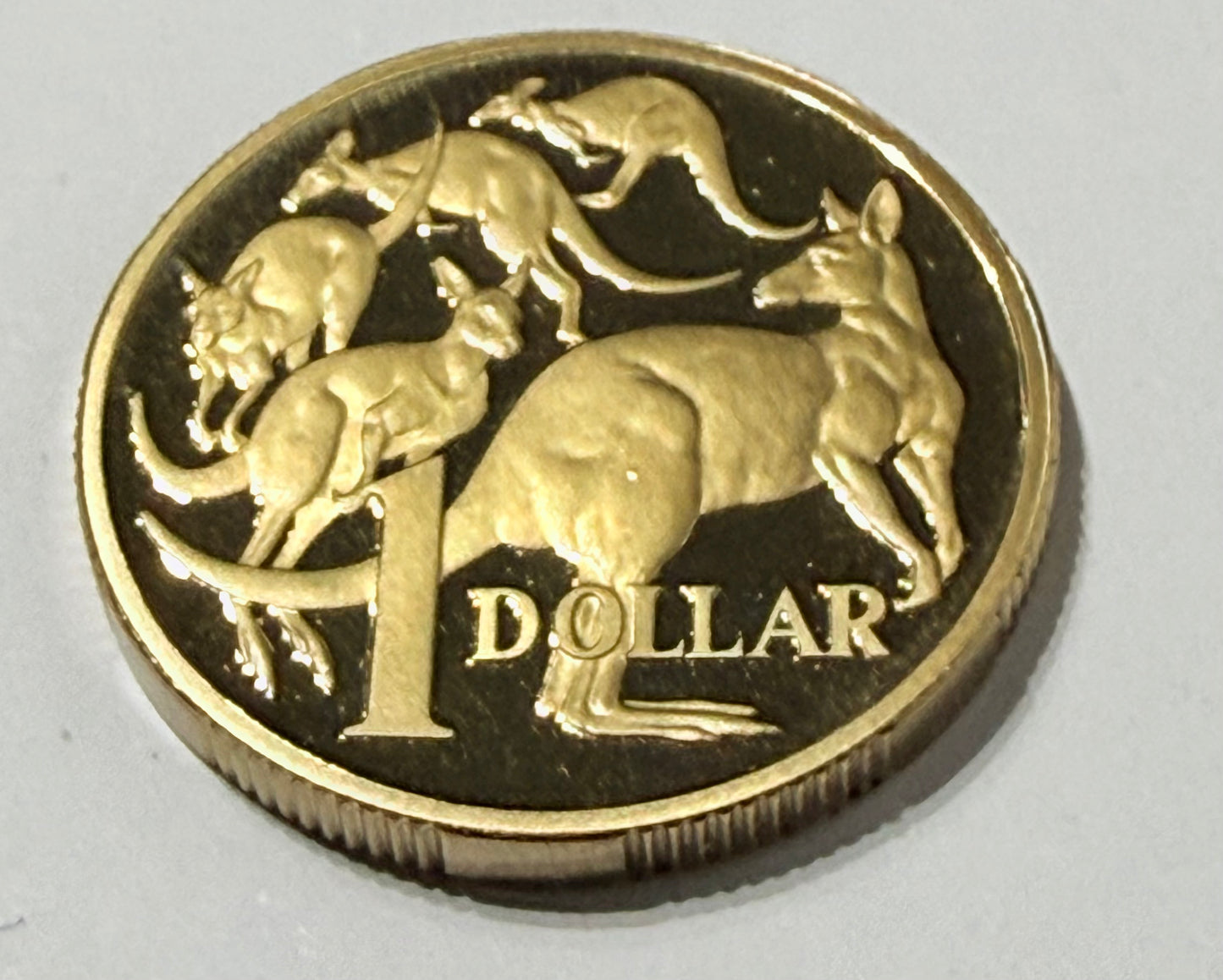 1995 $1 Proof Coin - One Dollar Mob of Roos Proof Coin - comes in 2x2
