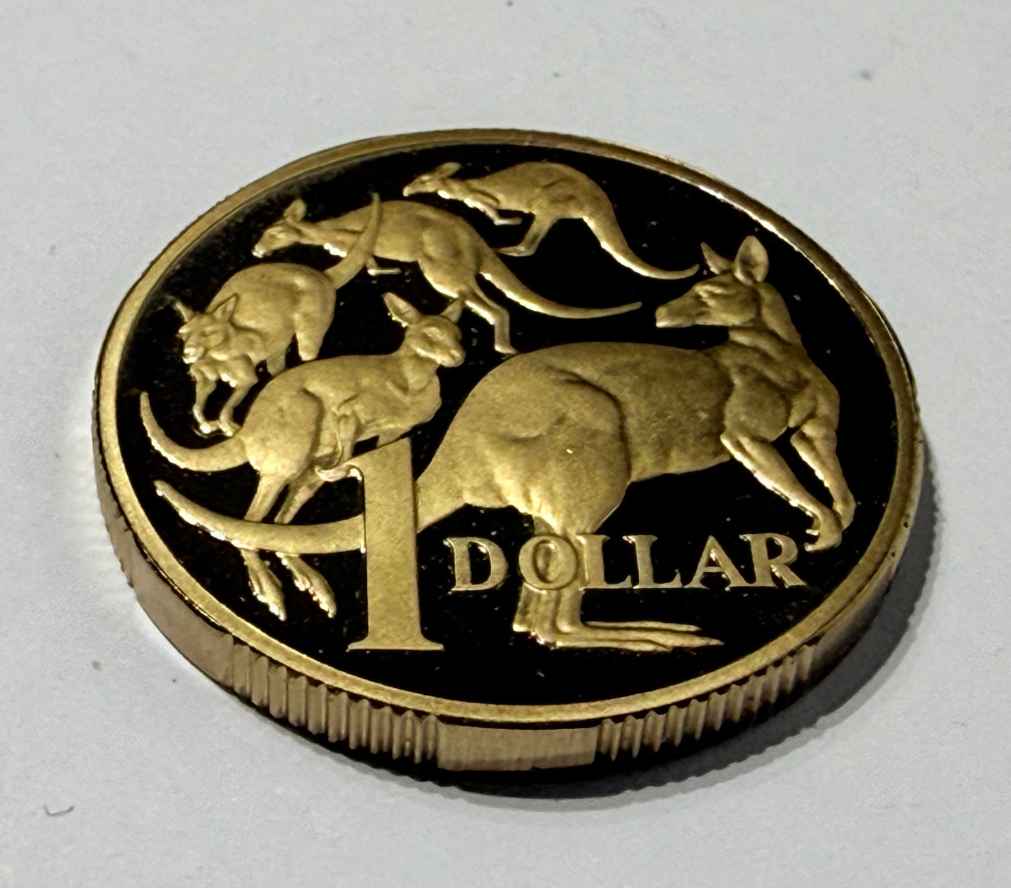 1995 $1 Proof Coin - One Dollar Mob of Roos Proof Coin - comes in 2x2