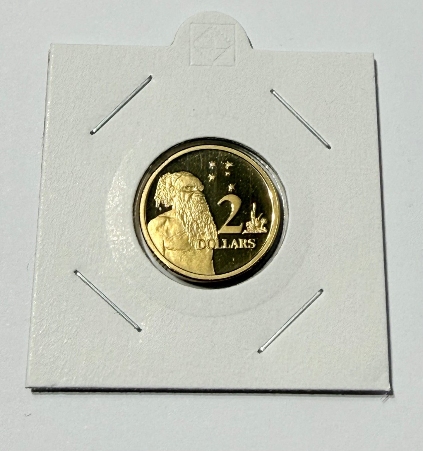 1995 $2 Proof Coin - Aboriginal Elder Two Dollar Proof Coin - comes in 2x2