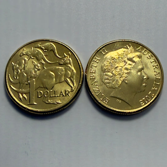 2013 $1 Coin - Uncirculated - Mob Of Roos - comes in 2x2