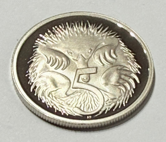 1995 5 Cent Proof Coin - Five Cent Echidna - comes in 2x2