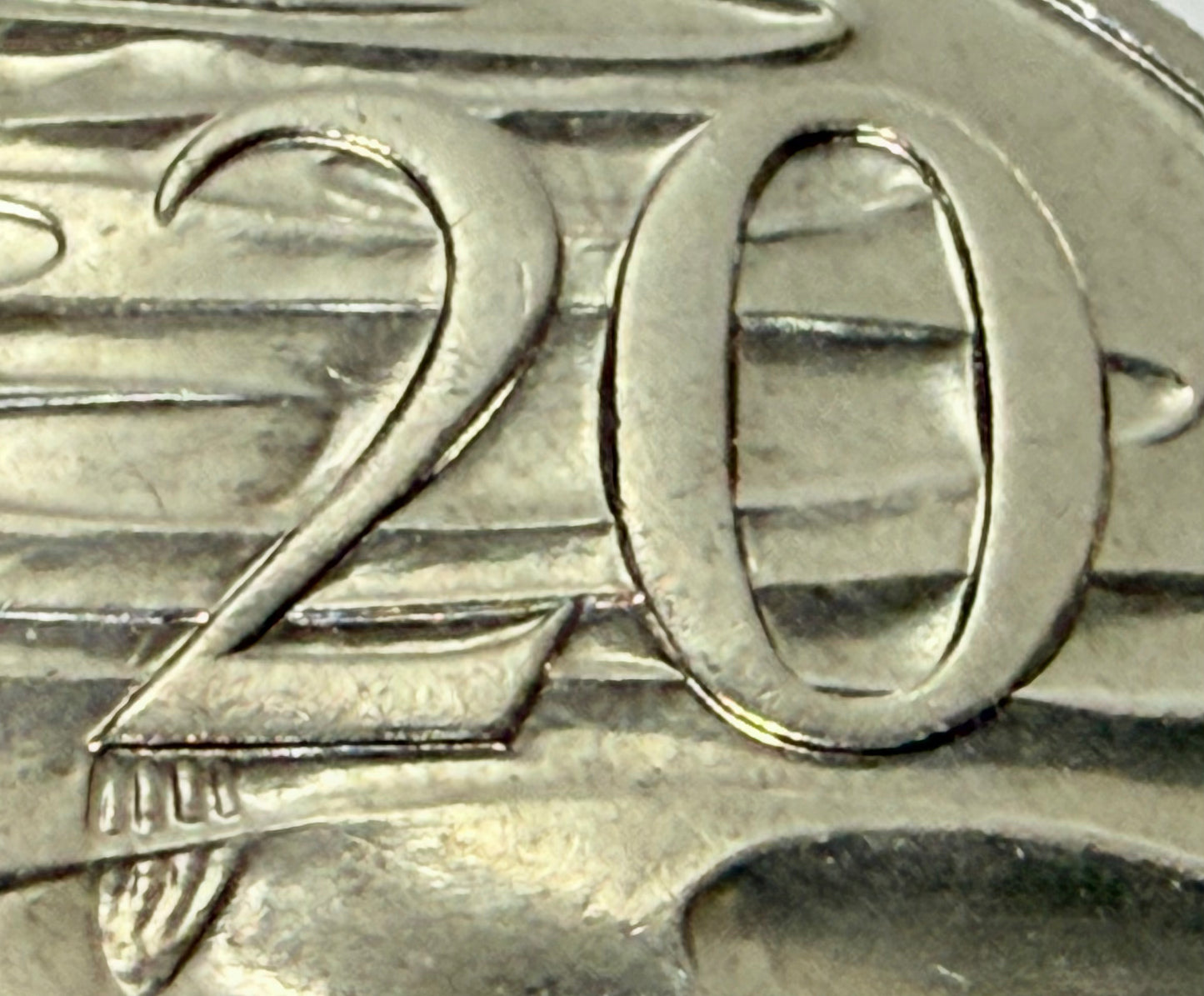 1991 20 Cent Coin - Choice Uncirculated - mint set ONLY coin - comes in 2x2