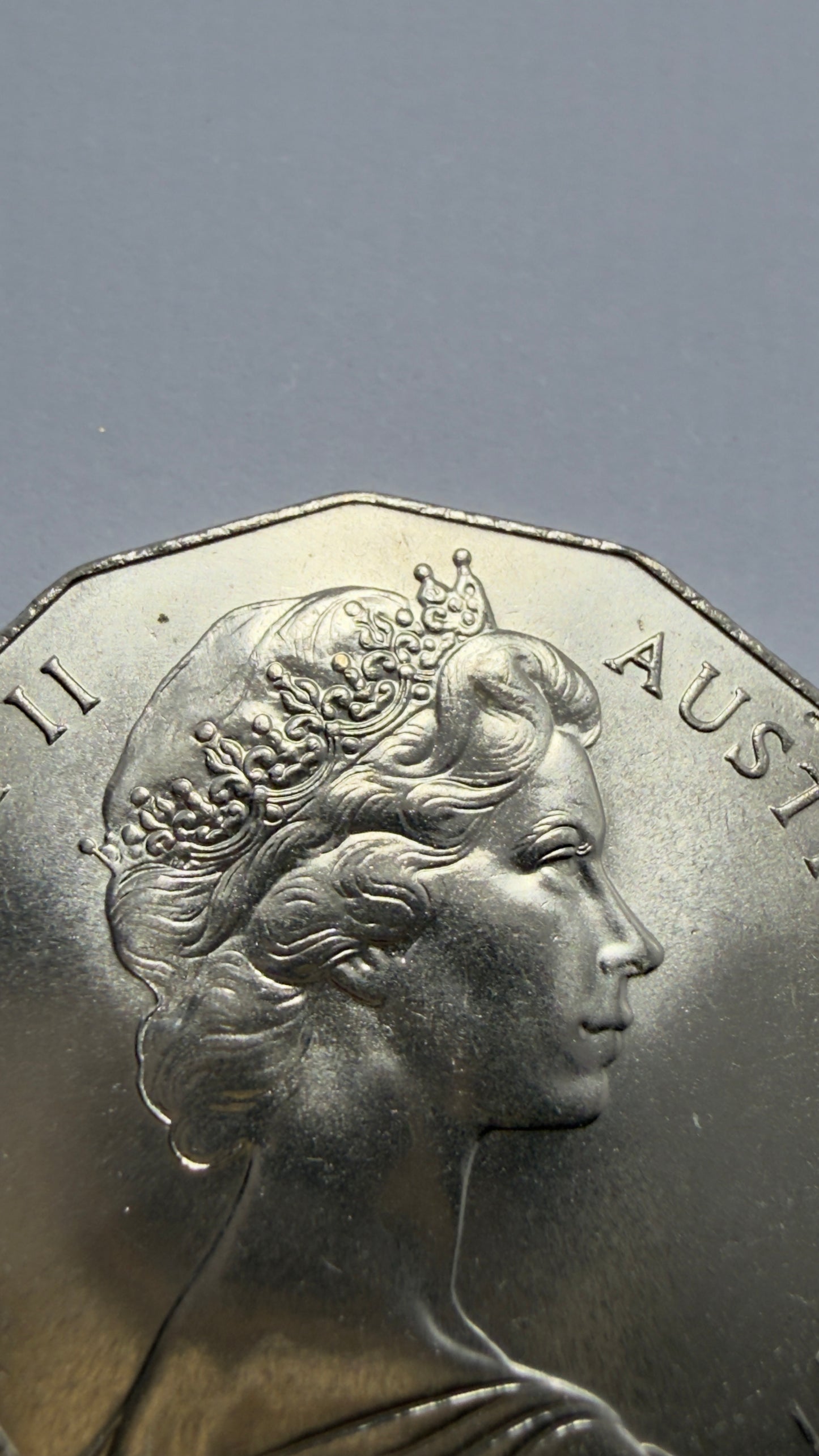 1977 50 Cent Coin - Uncirculated - Silver Jubilee 50c - Fifty Cent - in 2x2