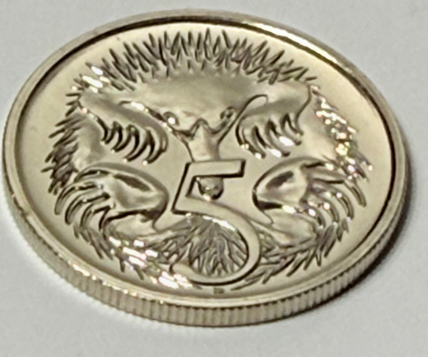 1991 5 Cent Coin - Choice Uncirculated - ex mint set coin - comes in 2x2