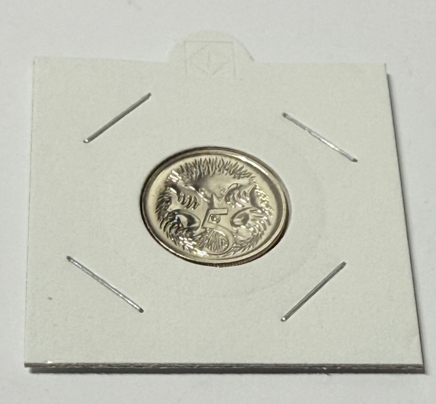 1991 5 Cent Coin - Choice Uncirculated - ex mint set coin - comes in 2x2