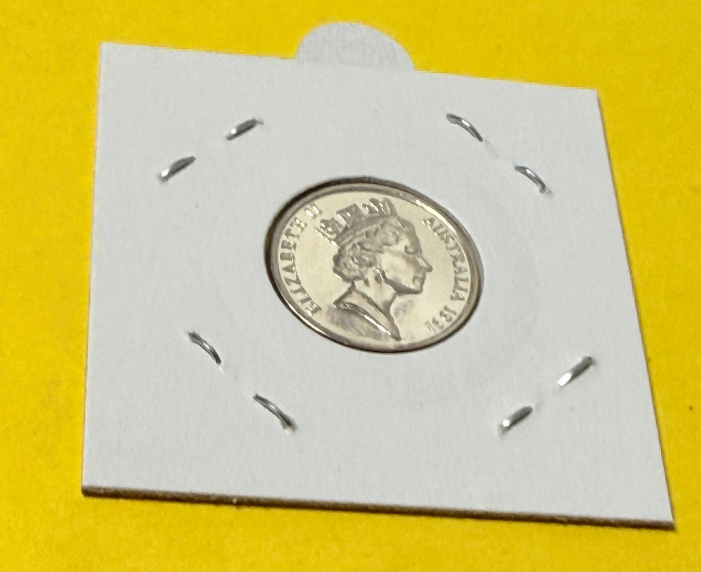 1991 5 Cent Coin - Choice Uncirculated - ex mint set coin - comes in 2x2