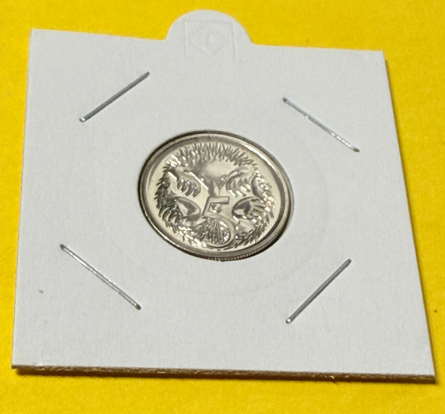 1991 5 Cent Coin - Choice Uncirculated - ex mint set coin - comes in 2x2