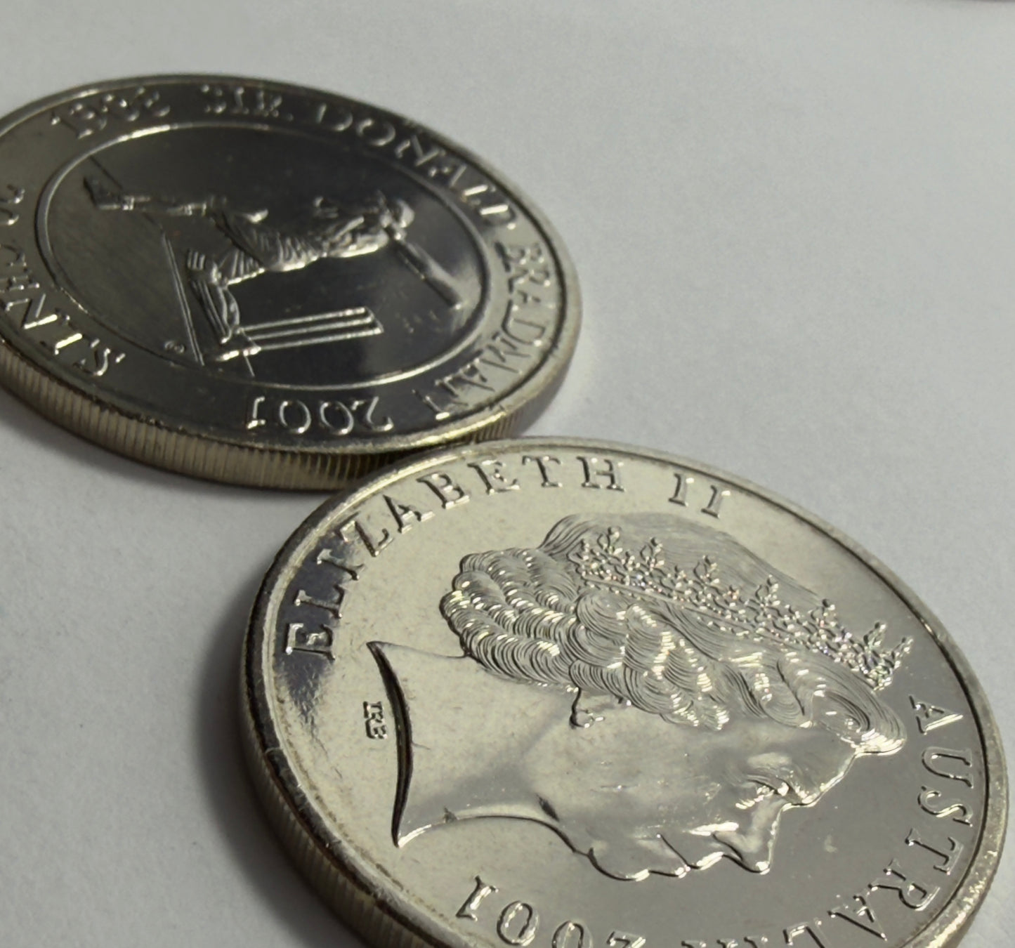 2001 20 Cent Coin - Sir Donald Bradman - Uncirculated - comes in 2x2