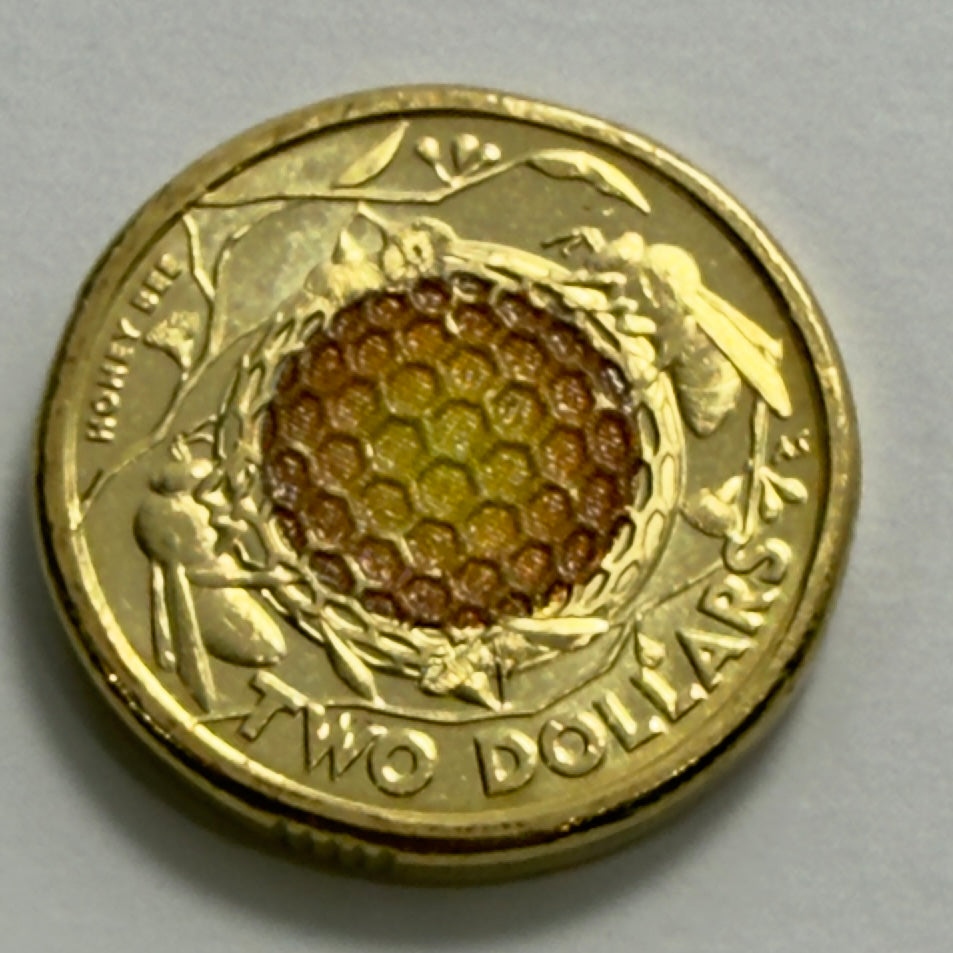 2022 $2 Honey Bee Coin - Uncirculated - Two Dollar - Comes In 2x2