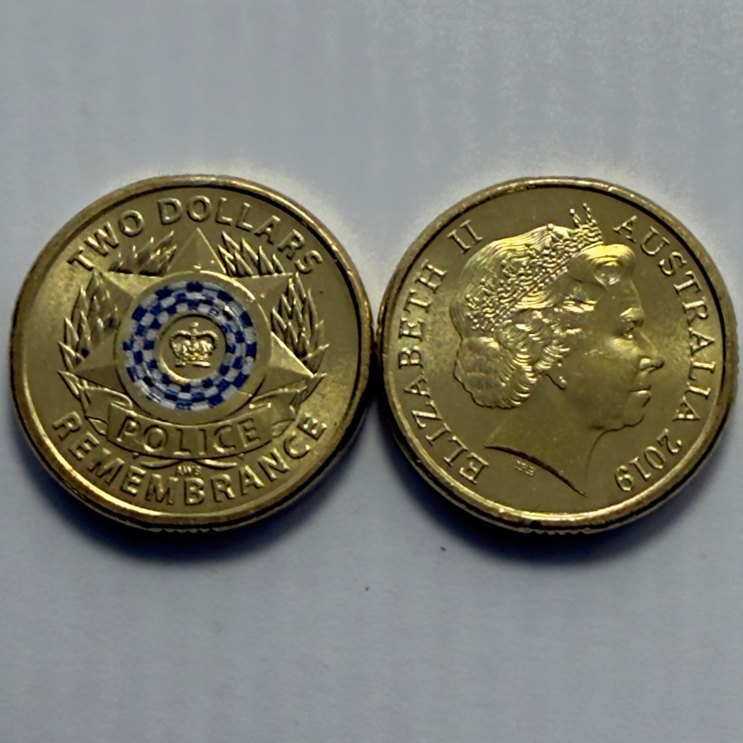 2019 $2 Coin - Police Remembrance - UNCIRCULATED  - Comes In 2x2