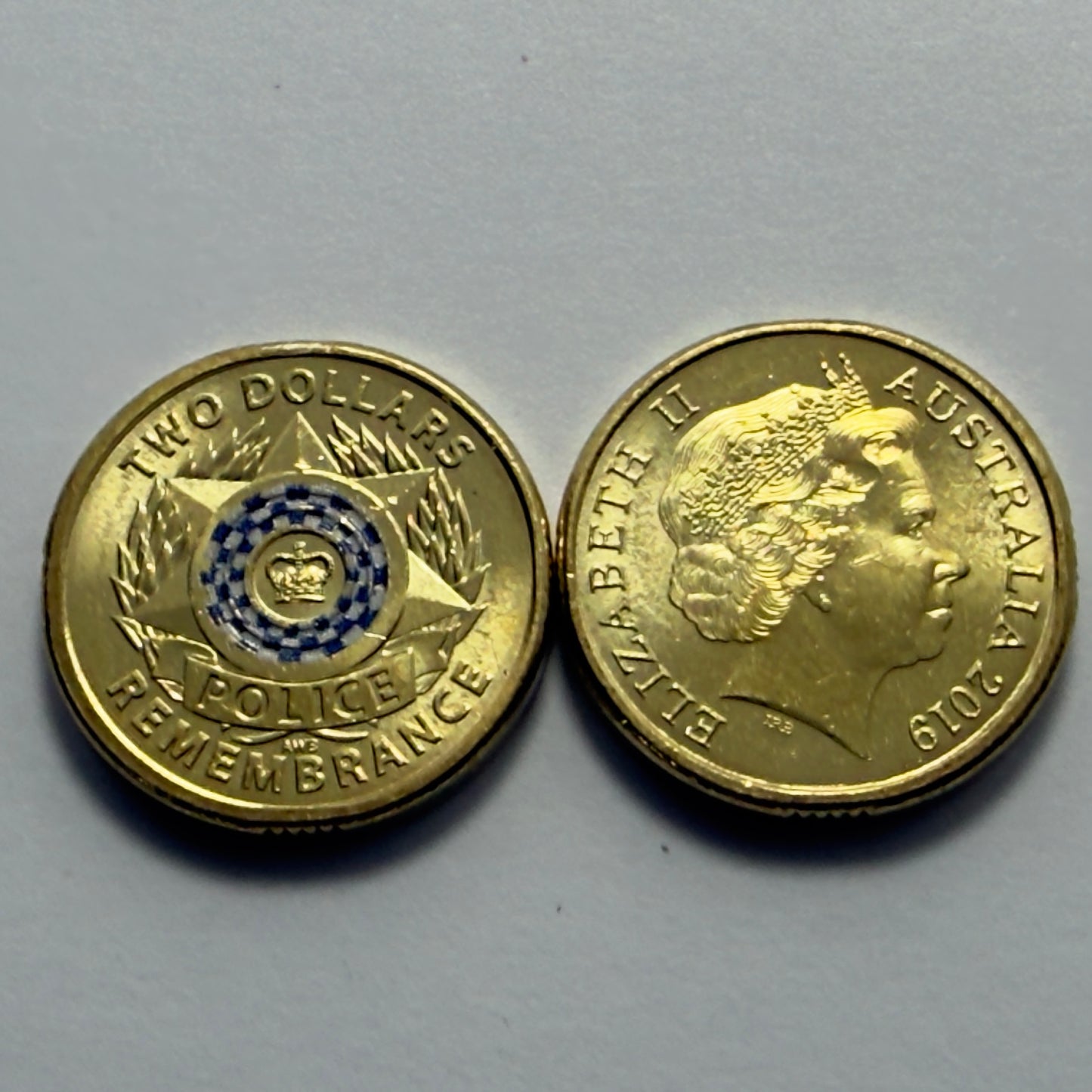 2019 $2 Coin - Police Remembrance - UNCIRCULATED  - Comes In 2x2