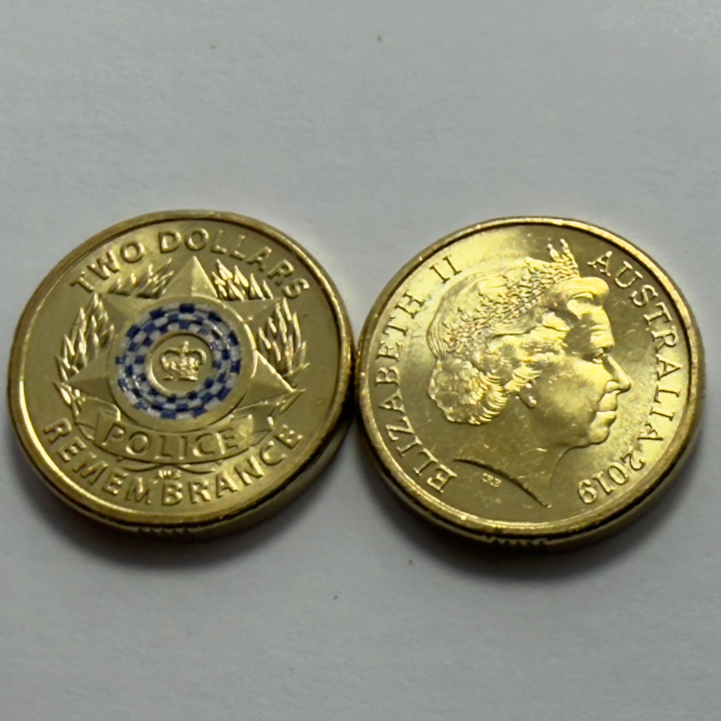 2019 $2 Coin - Police Remembrance - UNCIRCULATED  - Comes In 2x2