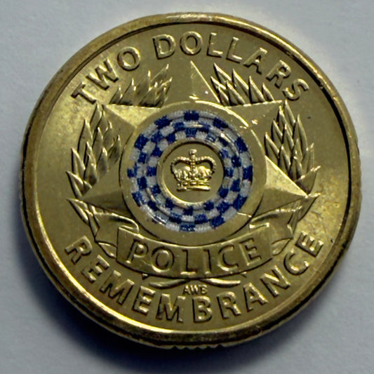 2019 $2 Coin - Police Remembrance - UNCIRCULATED  - Comes In 2x2