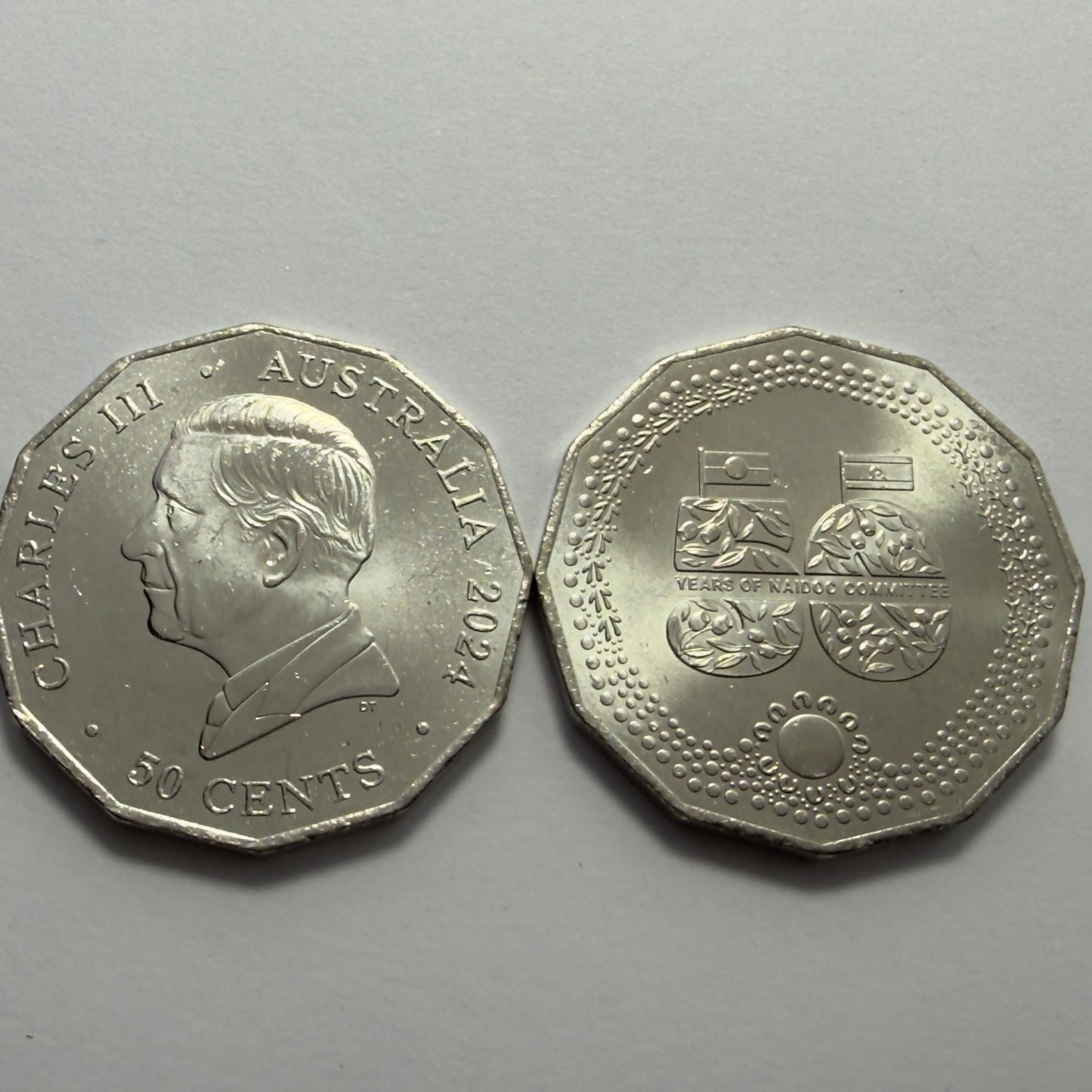 2024 NAIDOC 50 Cent Coin - Uncirculated - 2.3 Million Minted - Comes In 2x2