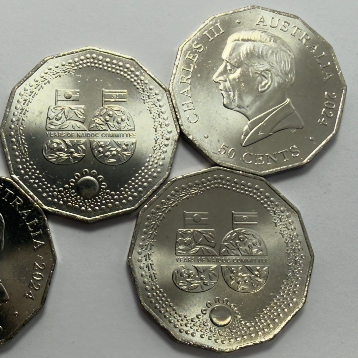 2024 NAIDOC 50 Cent Coin - Uncirculated - 2.3 Million Minted - Comes In 2x2