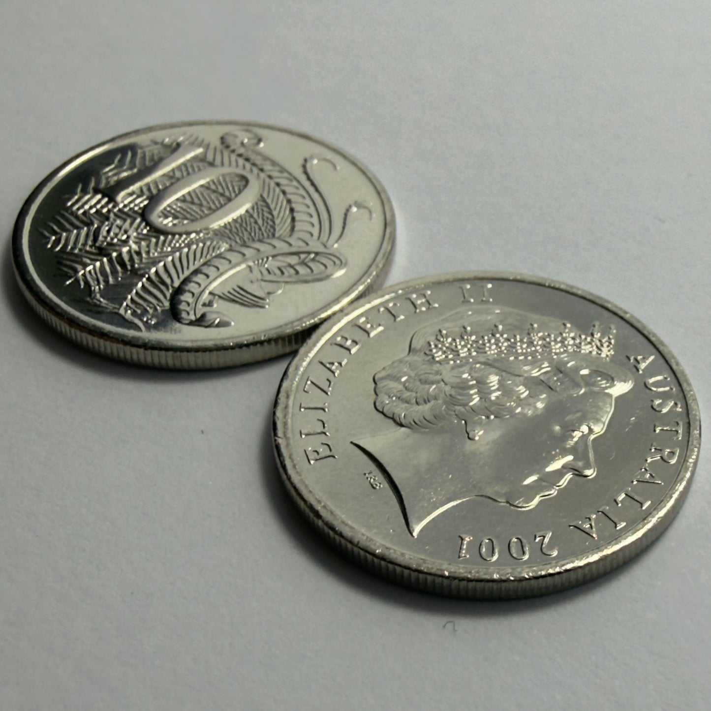 2001 10 Cent Coin - 10c - Uncirculated Ten Cent -comes in 2x2