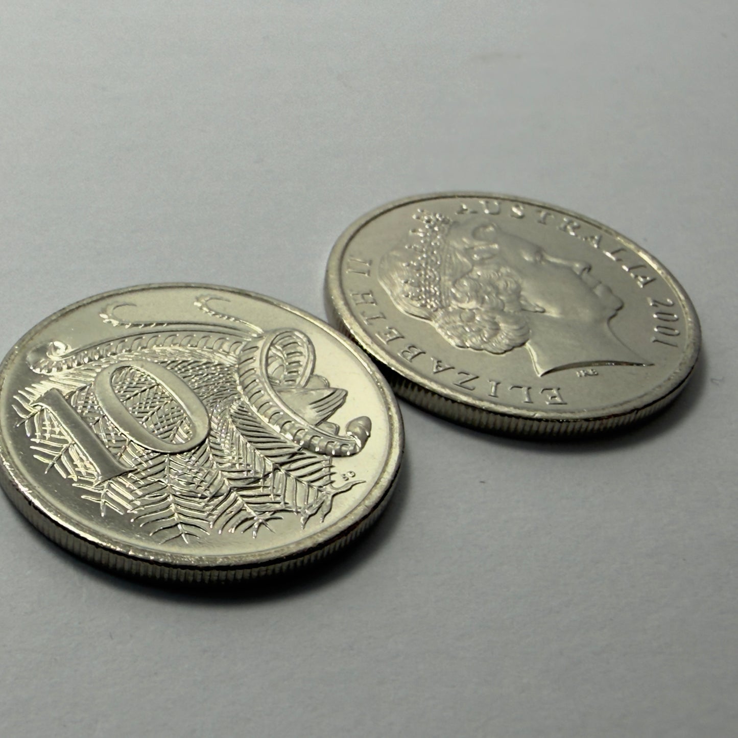 2001 10 Cent Coin - 10c - Uncirculated Ten Cent -comes in 2x2
