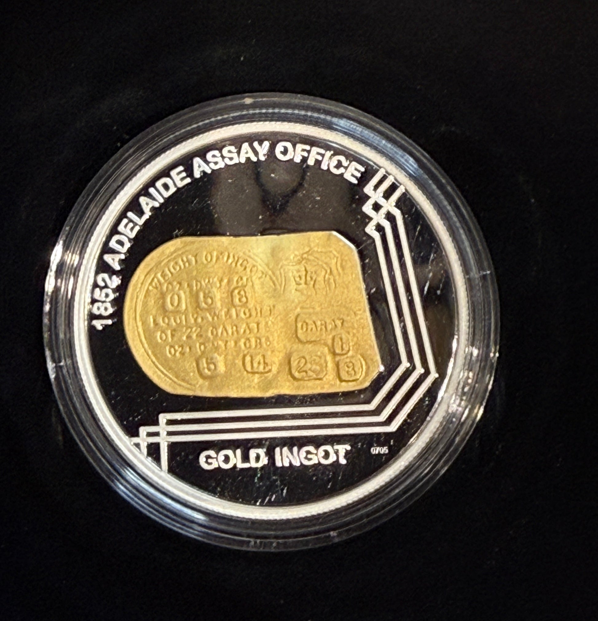 2009 $1 Silver Proof Coin - Adelaide Assay Office - Selectively Gold Plated 1 Oz Coin - New Age Numismatics