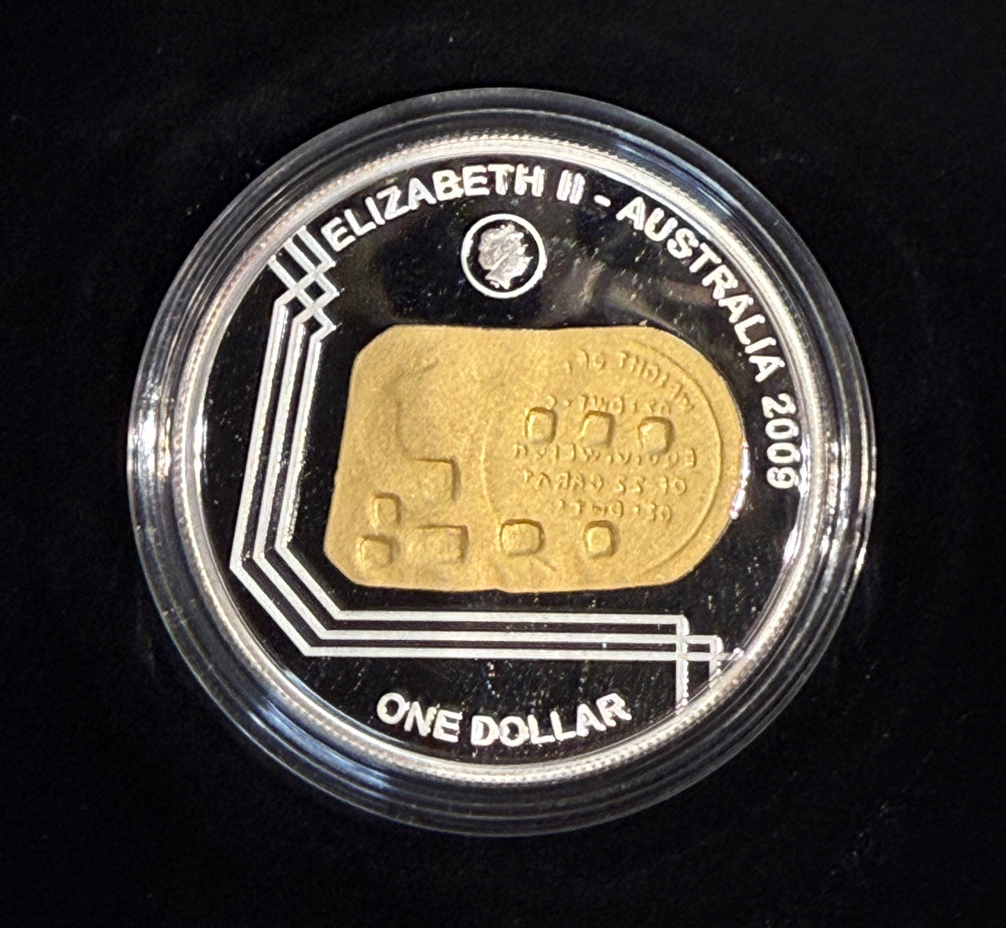 2009 $1 Silver Proof Coin - Adelaide Assay Office - Selectively Gold Plated 1 Oz Coin - New Age Numismatics