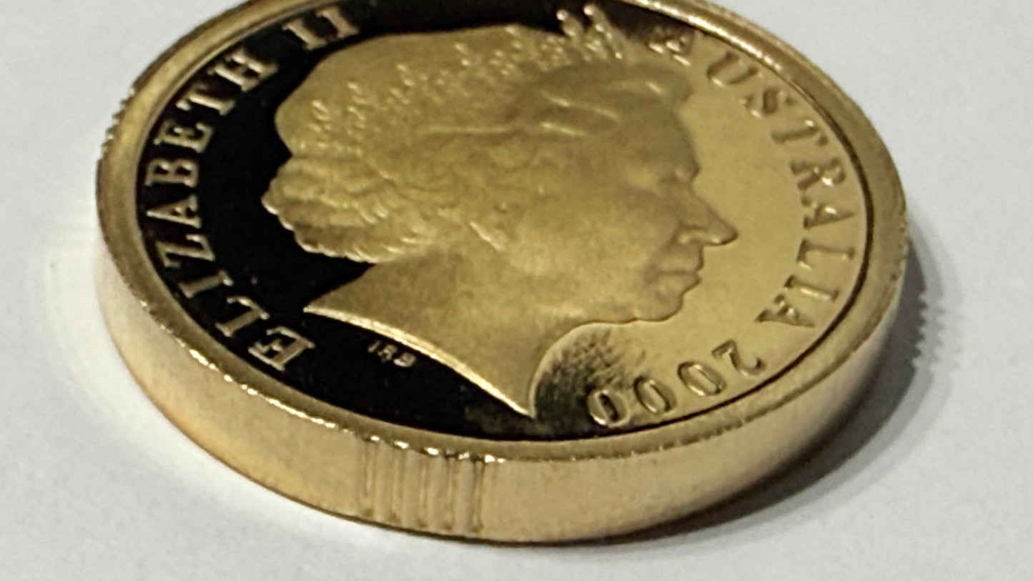 2000 $2 Proof Coin - Aboriginal Elder - Two Dollar - comes in 2x2