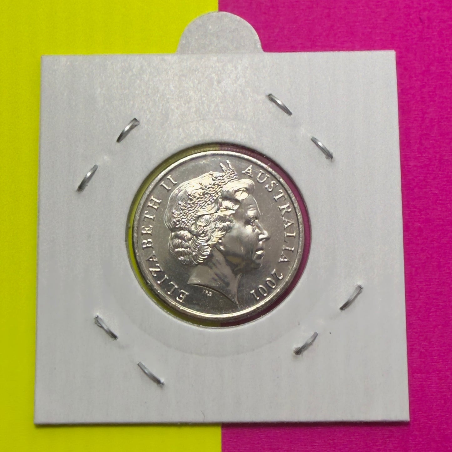 2001 10 Cent Coin - 10c - Uncirculated Ten Cent -comes in 2x2