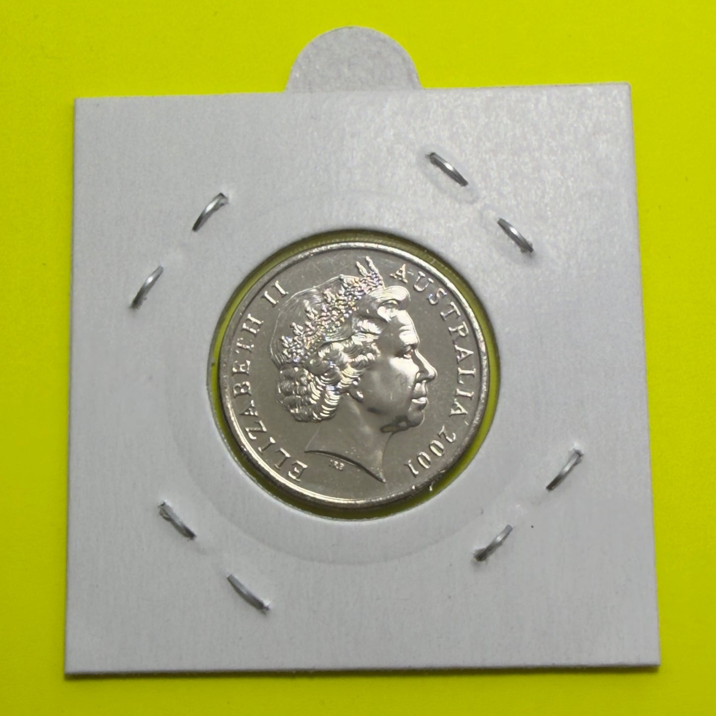 2001 10 Cent Coin - 10c - Uncirculated Ten Cent -comes in 2x2