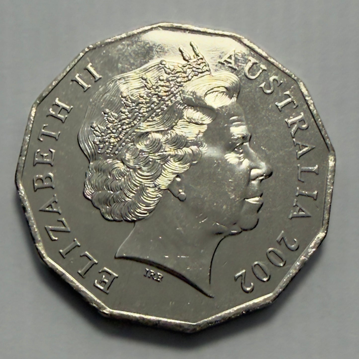 2002 50 Cent Coin - Uncirculated - Year Of The Outback - In 2x2