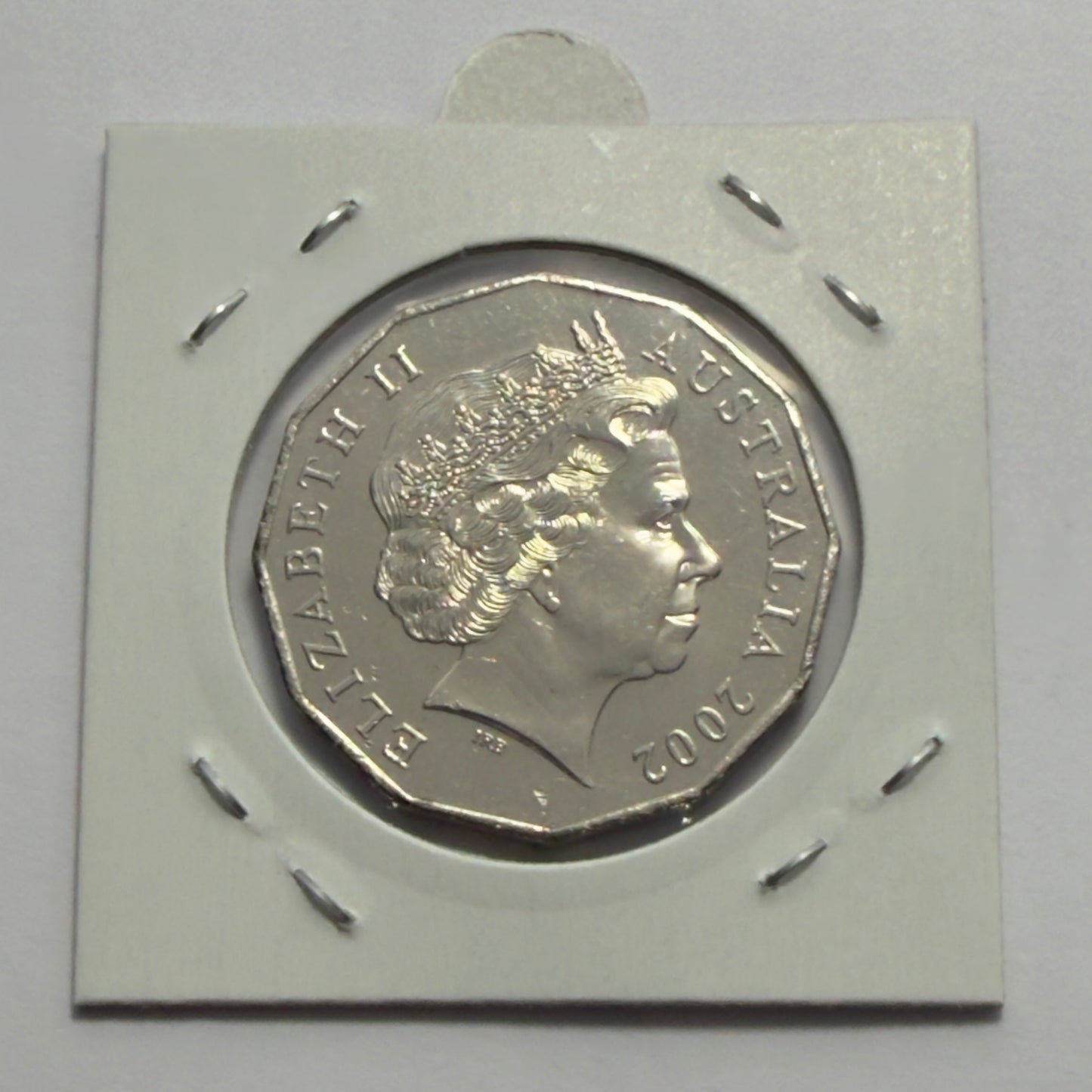 2002 50 Cent Coin - Uncirculated - Year Of The Outback - In 2x2