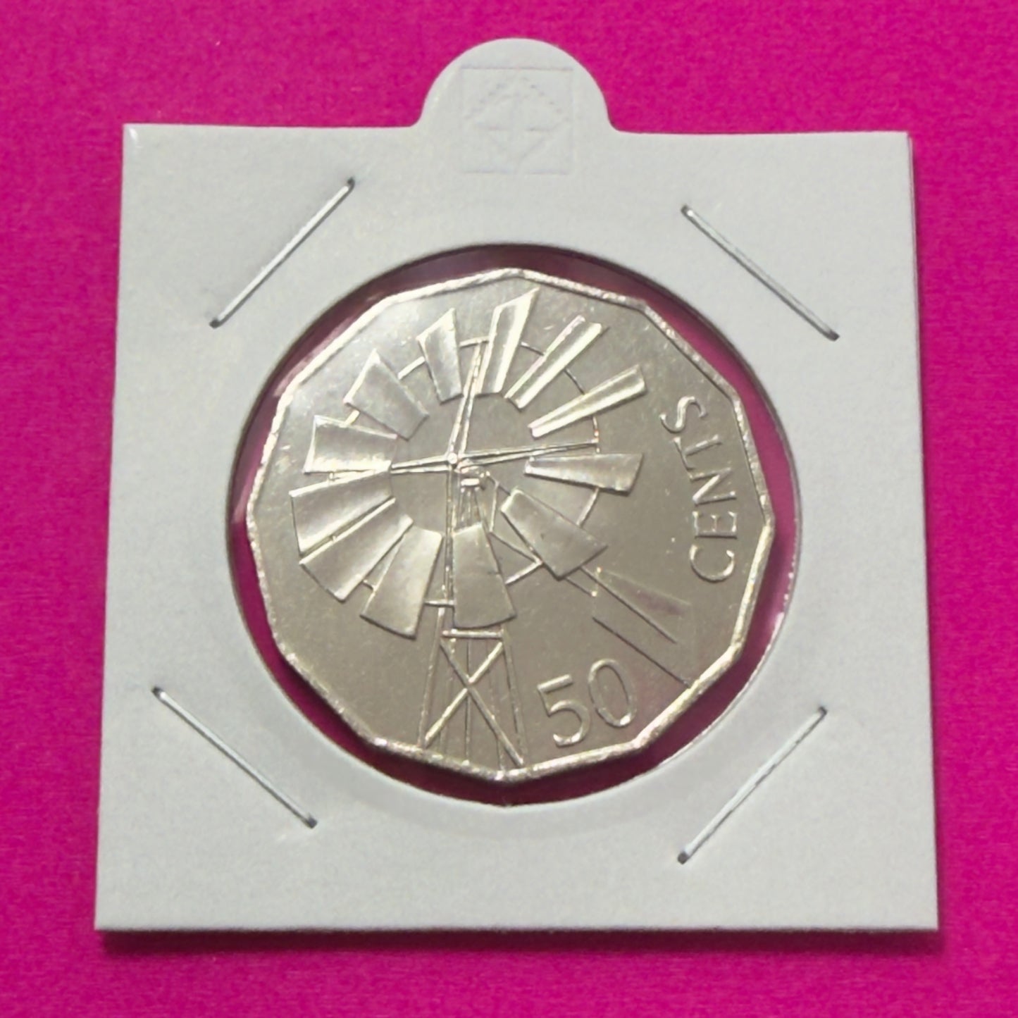2002 50 Cent Coin - Uncirculated - Year Of The Outback - In 2x2