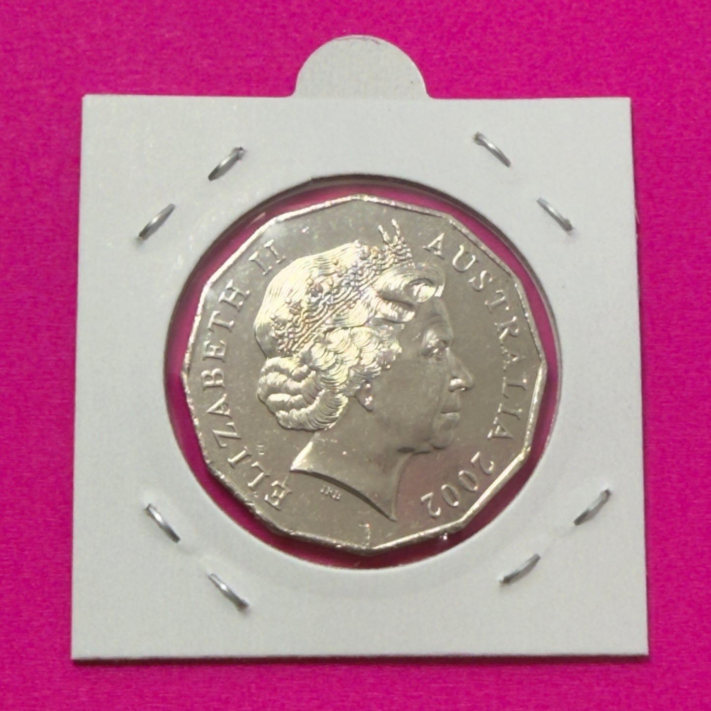 2002 50 Cent Coin - Uncirculated - Year Of The Outback - In 2x2