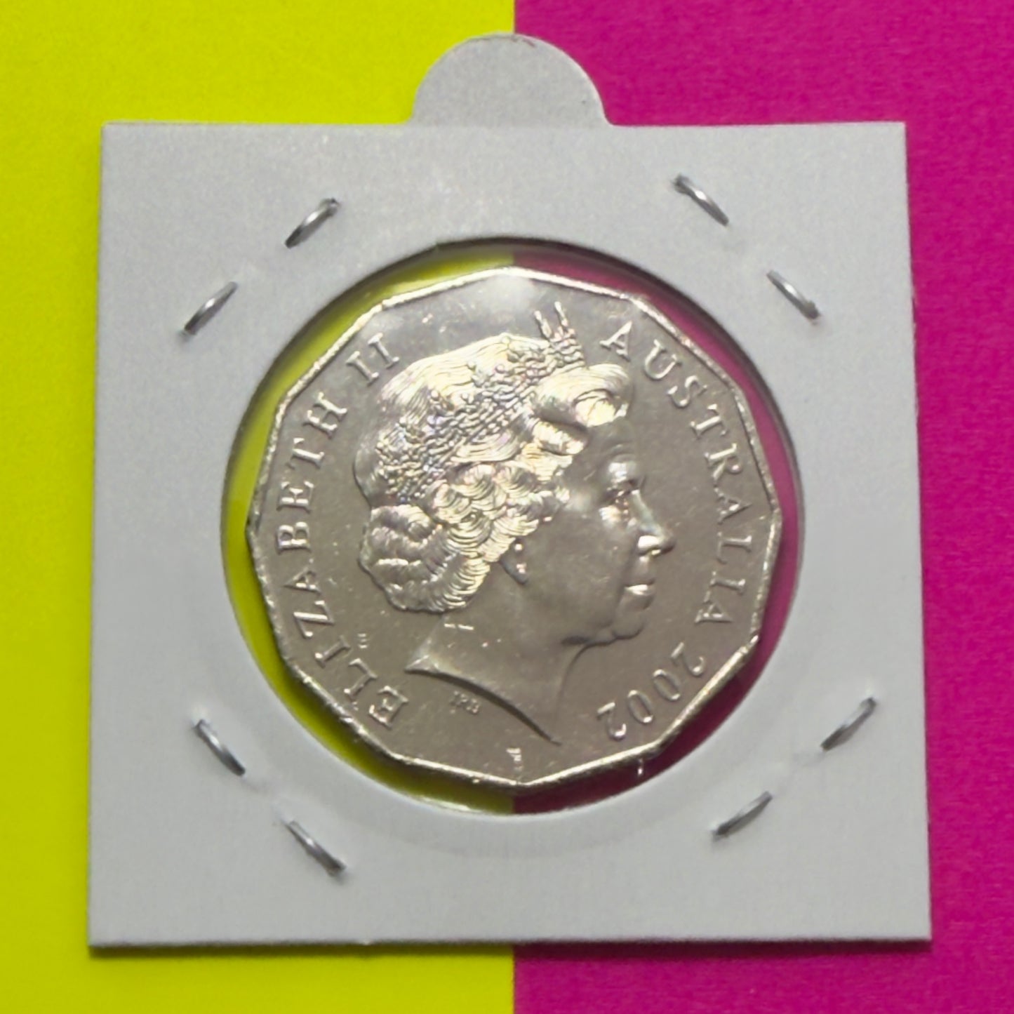 2002 50 Cent Coin - Uncirculated - Year Of The Outback - In 2x2