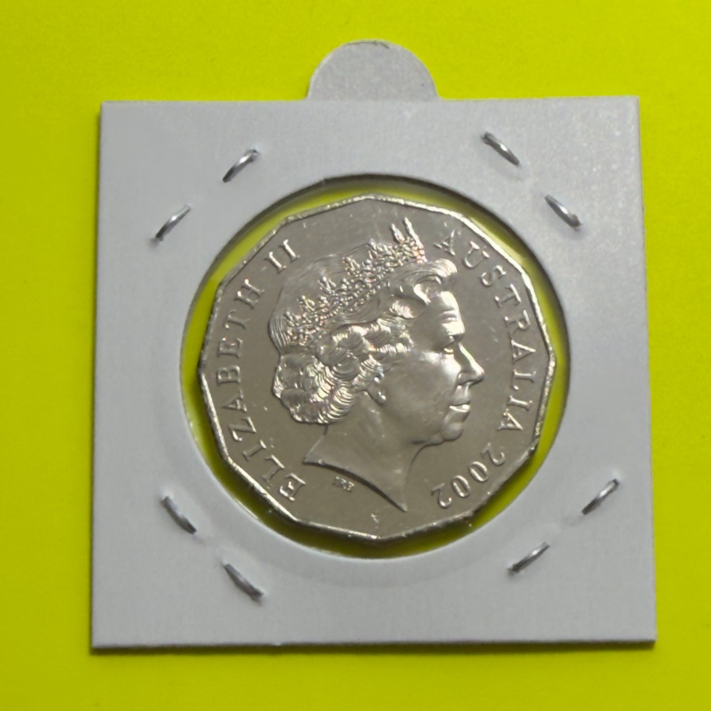 2002 50 Cent Coin - Uncirculated - Year Of The Outback - In 2x2