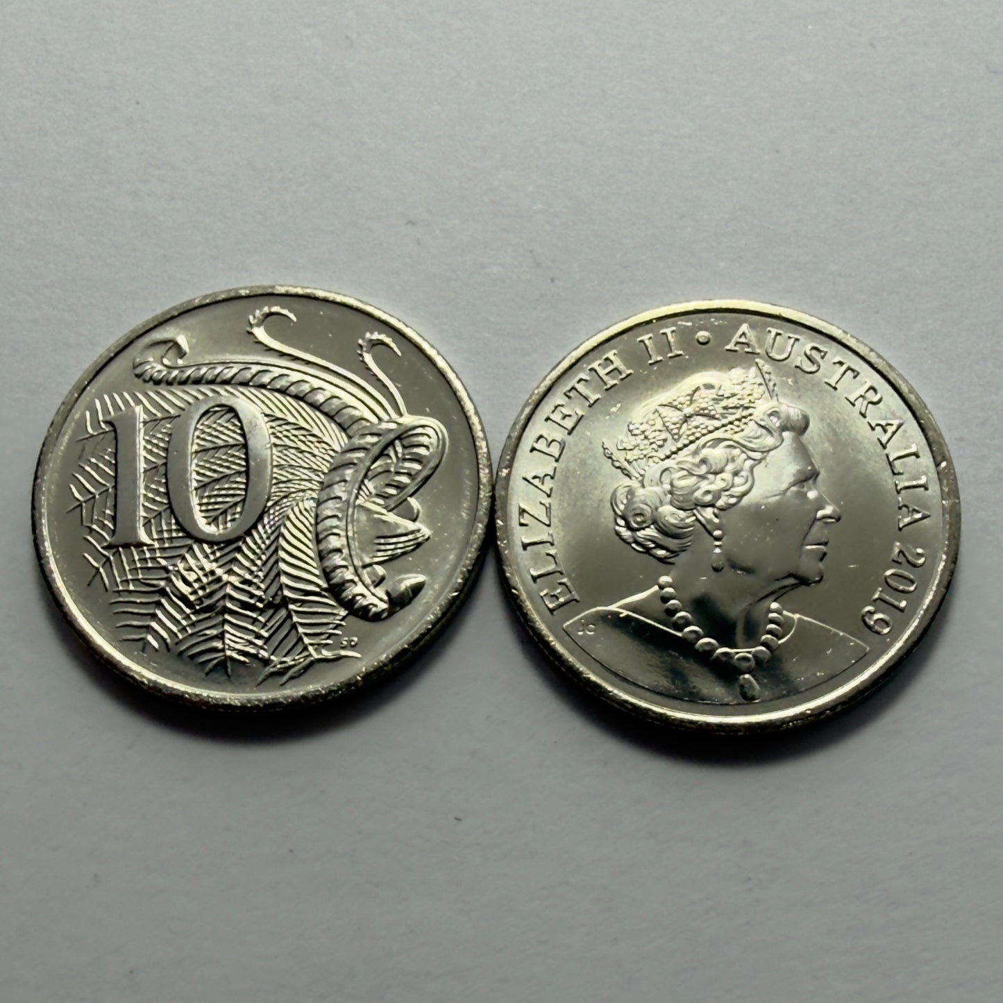 2019 10 Cent Coin - JC Effigy 10c  - Uncirculated - 6th Effigy - in 2x2