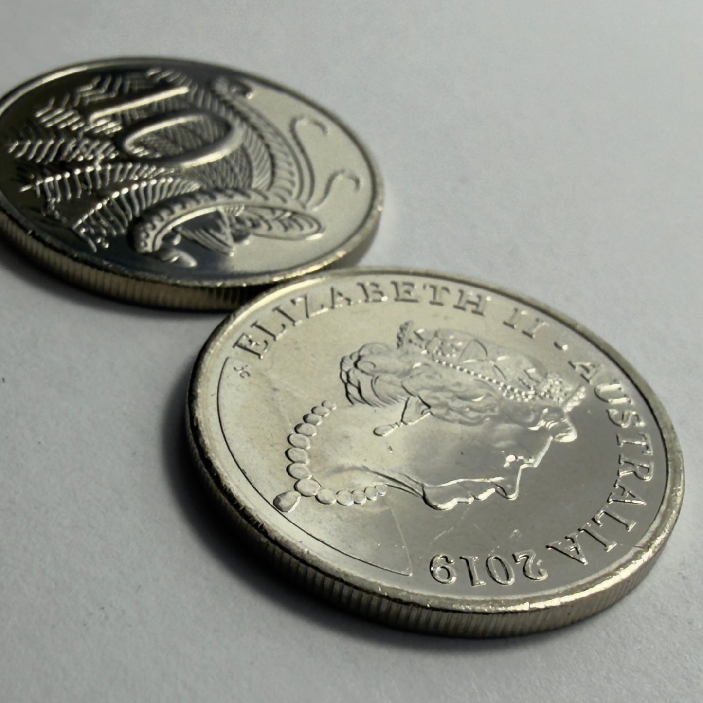 2019 10 Cent Coin - JC Effigy 10c  - Uncirculated - 6th Effigy - in 2x2