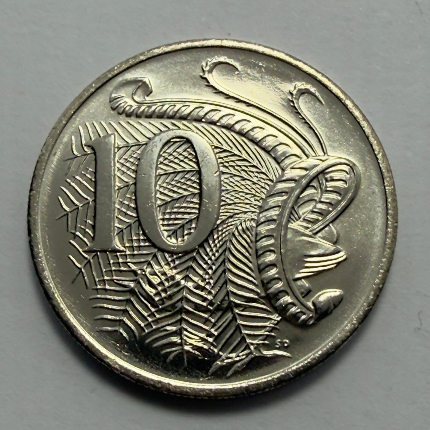 2019 10 Cent Coin - JC Effigy 10c  - Uncirculated - 6th Effigy - in 2x2