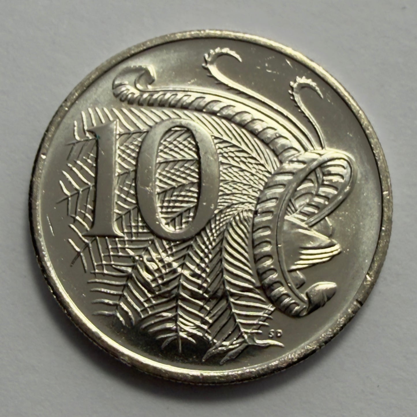 2019 10 Cent Coin - JC Effigy 10c  - Uncirculated - 6th Effigy - in 2x2
