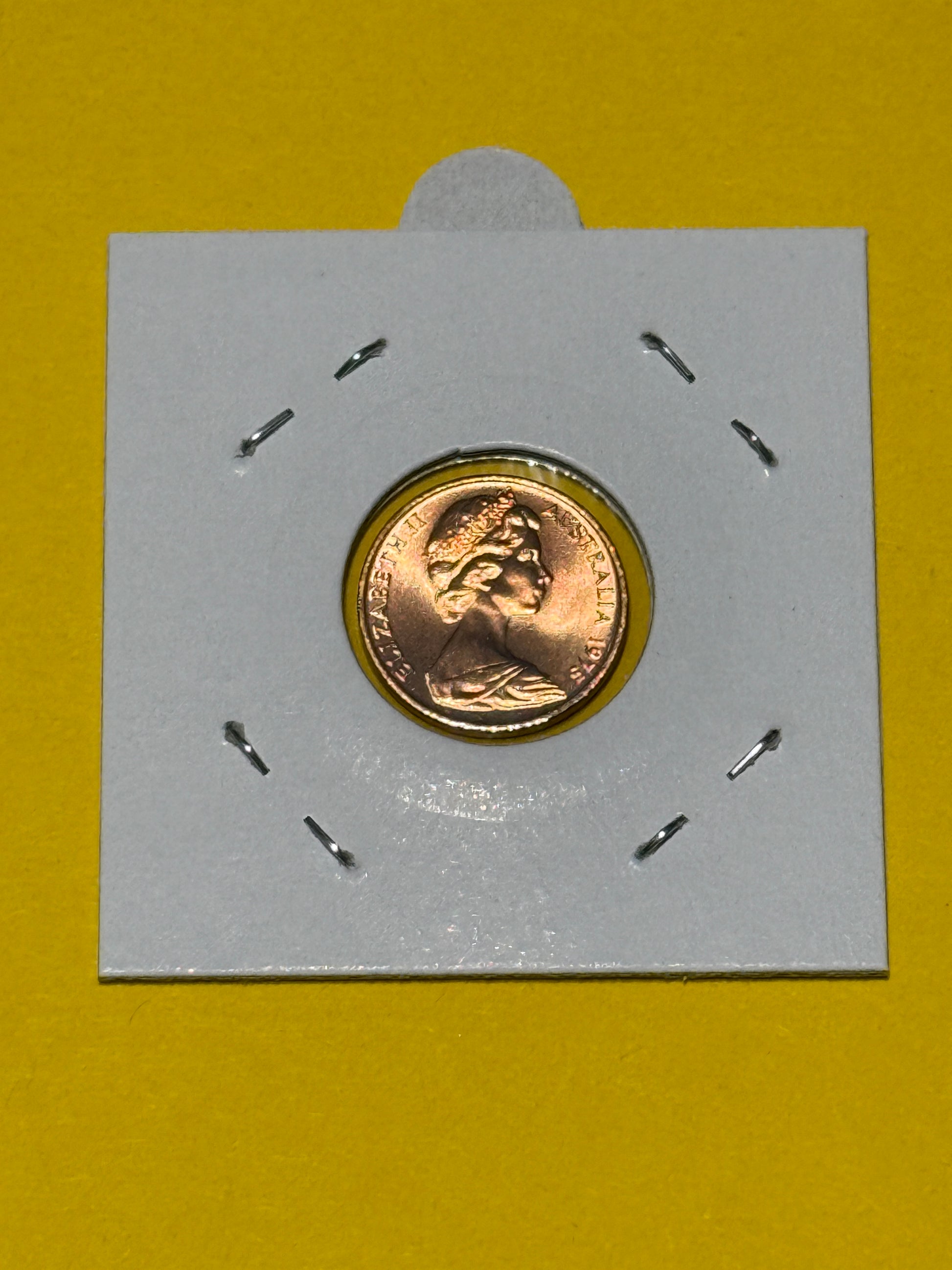 1975 1 Cent Coin - Uncirculated - Ex Ram Roll - One Cent - Comes In 2x2 - New Age Numismatics