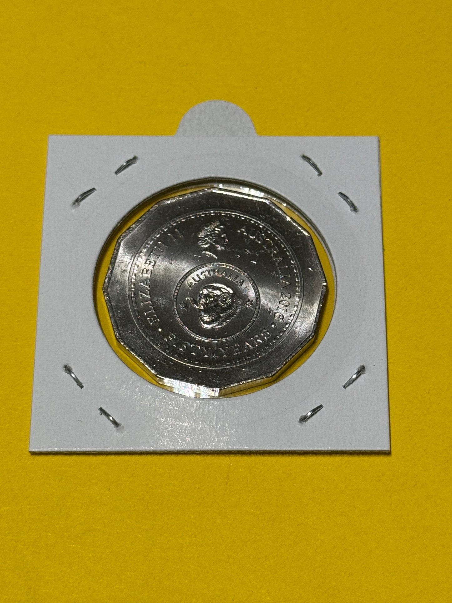 2016 50 Cent Coin - Coat Of Arms - Uncirculated - comes in 2x2 - New Age Numismatics
