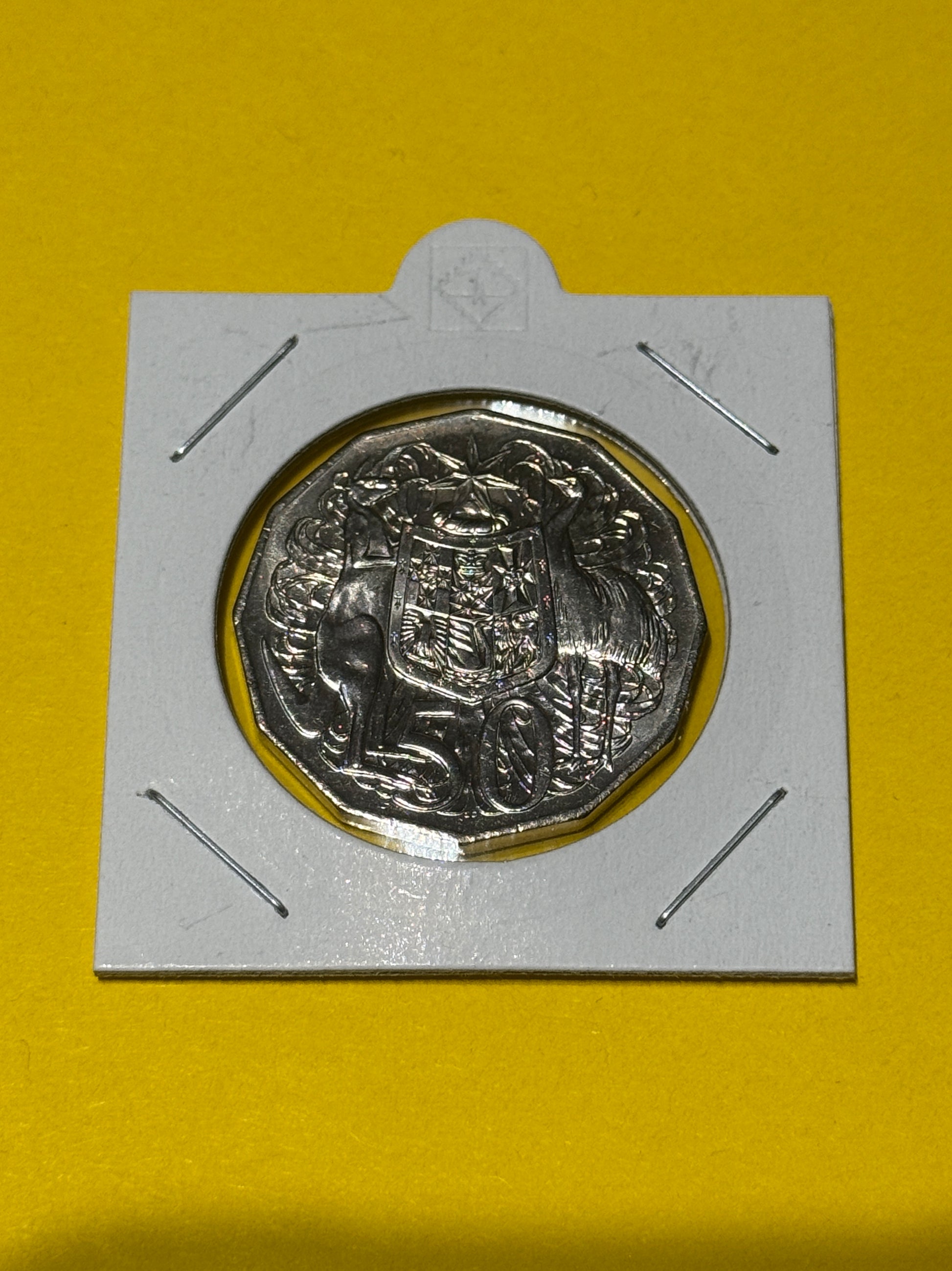 2016 50 Cent Coin - Coat Of Arms - Uncirculated - comes in 2x2 - New Age Numismatics