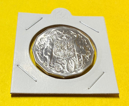 1986 50 Cent Coin - Choice Uncirculated - mint set ONLY coin - comes in 2x2