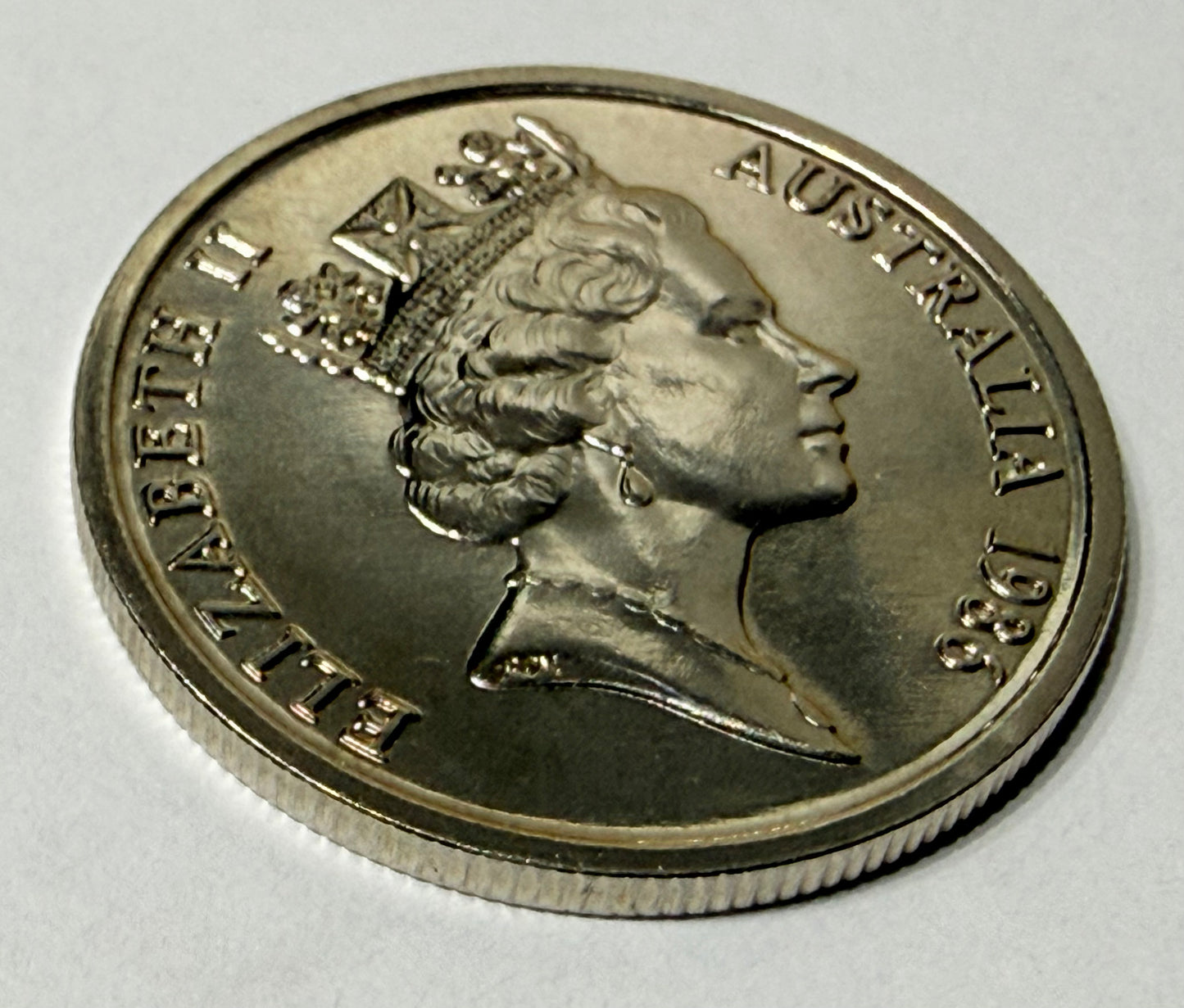 1986 5 Cent Coin - Uncirculated - mint set ONLY coin - comes in 2x2