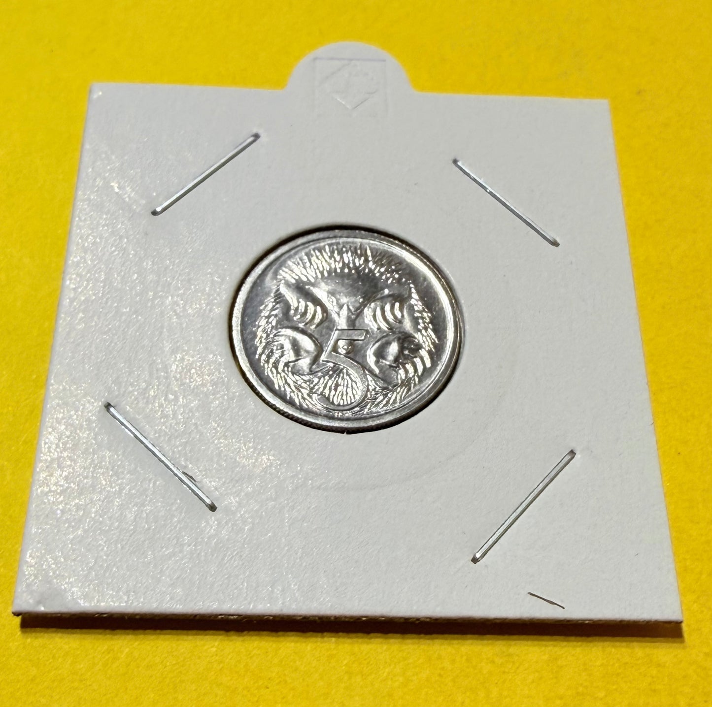 1986 5 Cent Coin - Uncirculated - mint set ONLY coin - comes in 2x2