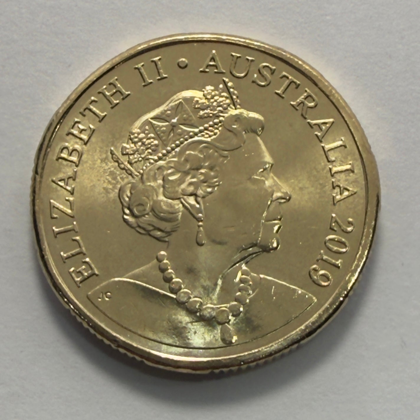 2019 $1 Coin - JC Effigy - Uncirculated - Mob of Roos - One Dollar - in 2x2