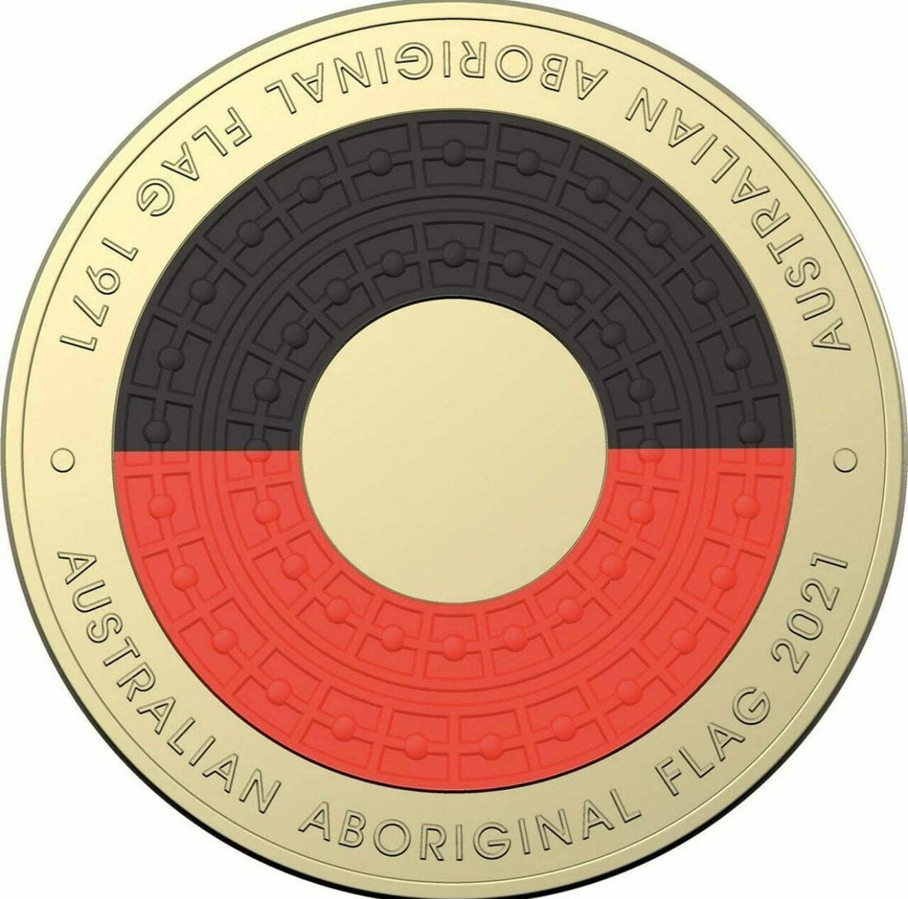 2021 $2 Aboriginal Flag Coin - UNCIRCULATED  - Two Dollar - comes in 2x2 - New Age Numismatics