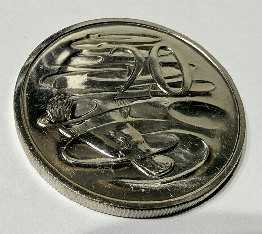 1986 20 Cent Coin - Choice Uncirculated - mint set ONLY coin - comes in 2x2