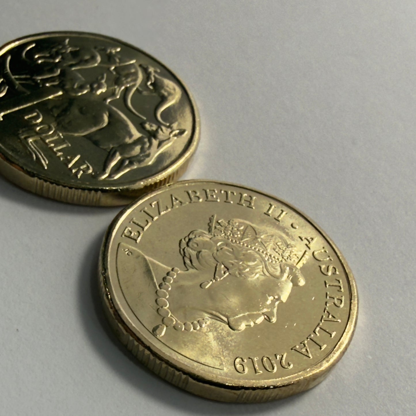 2019 $1 Coin - JC Effigy - Uncirculated - Mob of Roos - One Dollar - in 2x2