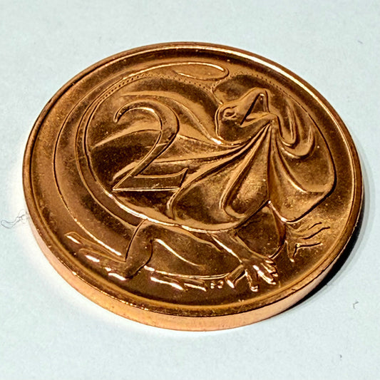 1986 2 Cent Coin - Choice Uncirculated - mint set ONLY coin - comes in 2x2